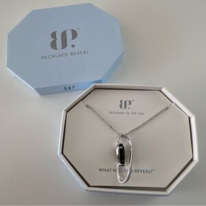 Bomb Party Dripping in No Regrets Necklace NK71672 Black Onyx CZ Rhodium